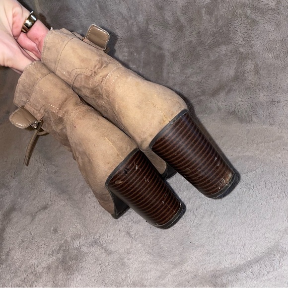 Just Fab | Brown Janey Booties - Picture 6 of 7